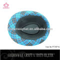 Custom Blue checked fedora hat para la venta